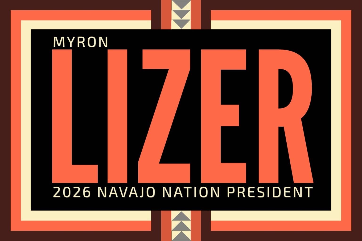 Myron Lizer campaign logo